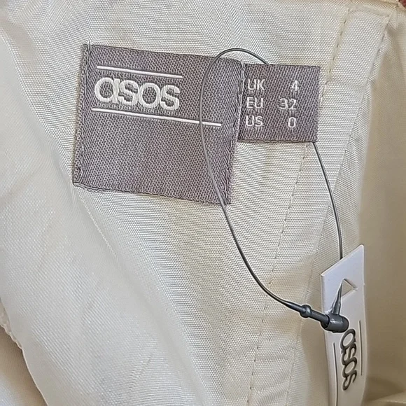 Asos Sleeveless Floral Special Occasion Midi Dress Bridal Wedding Party XS NWT - Picture 9 of 10